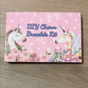 DIY Charm Bracelets Kit - Pink Unicorn Design